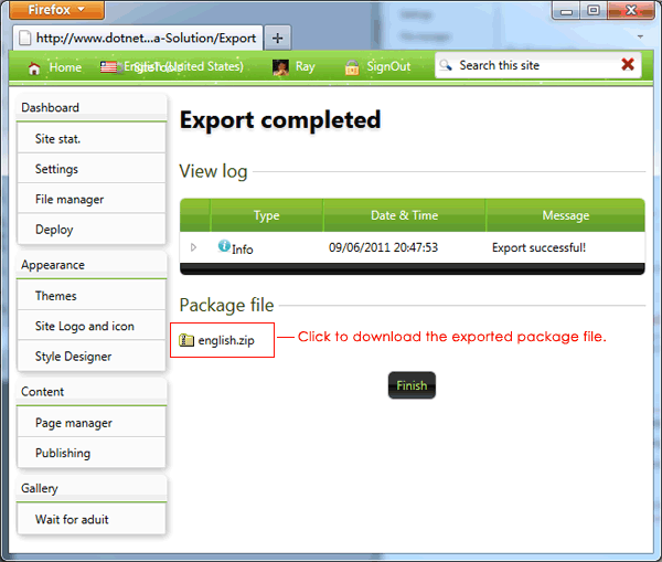 export_finish