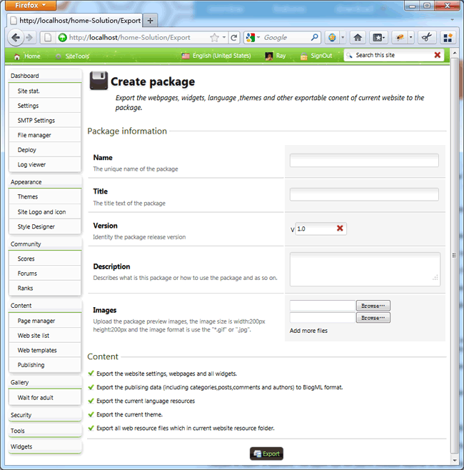 export_site